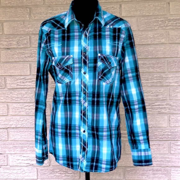 Rock & Roll Cowgirl Tops - Rock and Roll Cowboy button up shirt